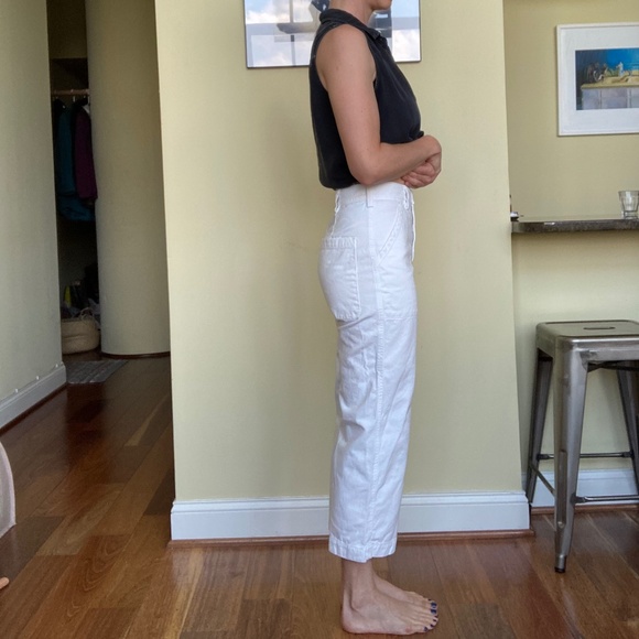 La Causa Cropped Wide Leg Brushed Stella Trouser Size 2 - Picture 3 of 5